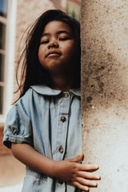 Baje Studio Jurk - Mirabel - Bleu denim light