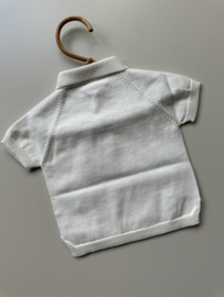Wedoble Gebreide polo - Off white