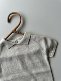 Wedoble Gebreide polo - Zand