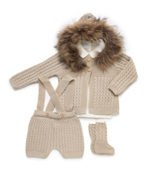 Juliana 4-delig jongenssetje  - Beige/off white