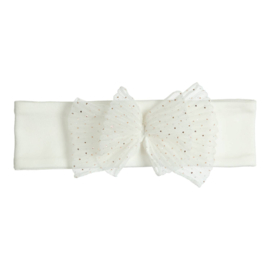 Gymp Haarband Cherly - Off White/Gold