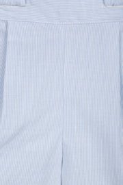 Dr. Kid Gestreepte korte broek met Bretels - Lichtblauw
