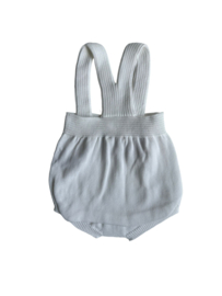 Wedoble Gebreid broekje met bretels - Ecru