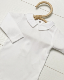 Baby Lai  body met punt kraagje - blanco