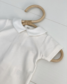 Baby Lai  body met punt kraagje - ivory