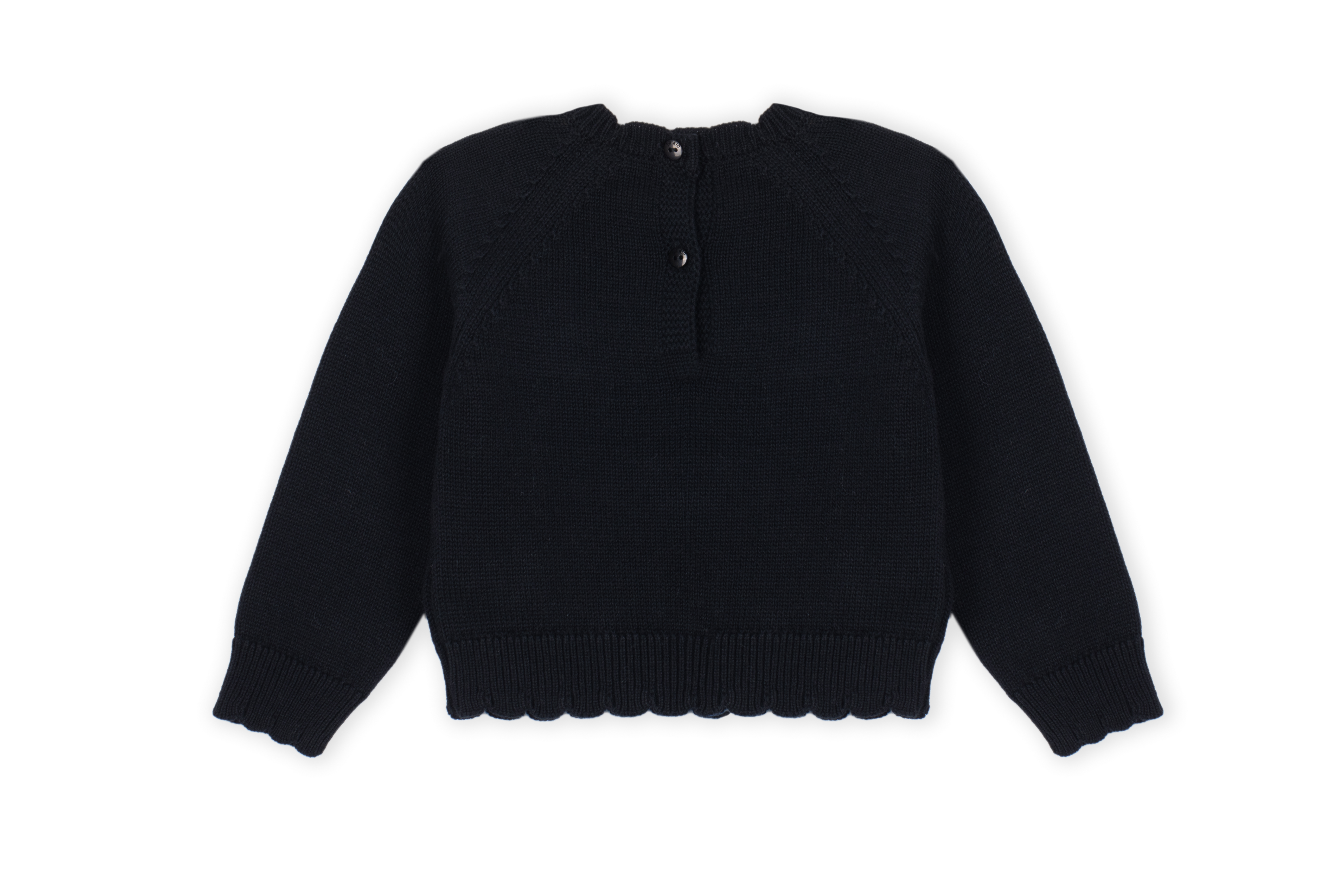 Dr. Kid Trui met hartjes - Zwart/Off white