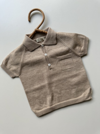 Wedoble Gebreide polo - Taupe