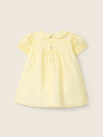 Wedoble Gestreepte jurk - Geel/Ecru