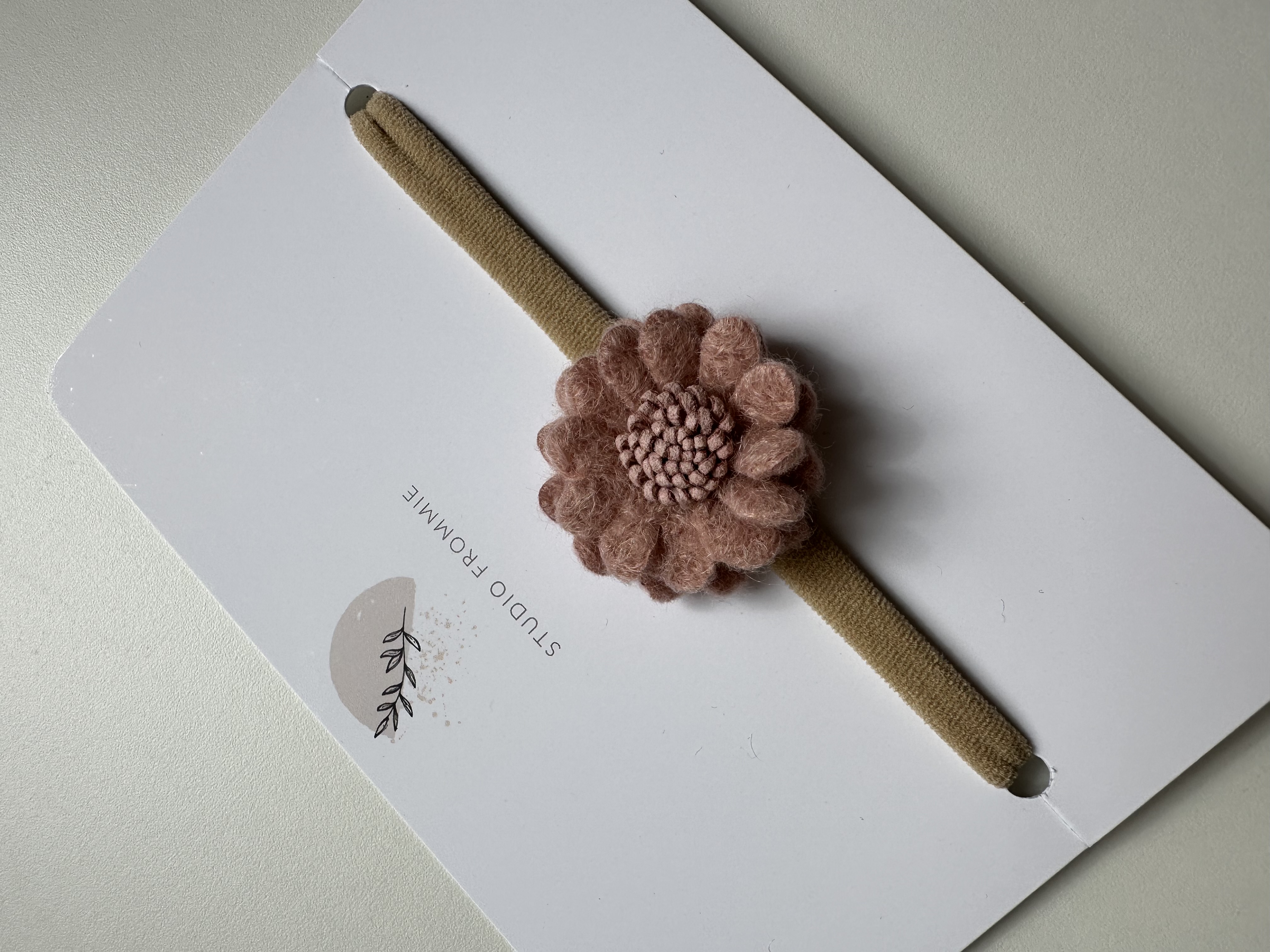 Haarband Bloem - Oudroze