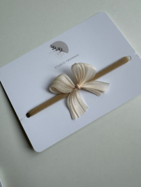 Haarband Strik - Crème