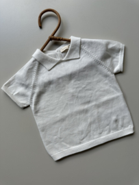 Wedoble Gebreide polo - Off white