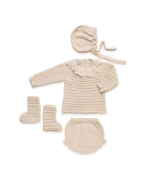 Juliana 4-delig babyset meisjes - Beige