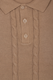 Dr. Kid Gebreide polo - Camel