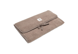 Jollein Verschoningsmat met opbergzakken Cloudy Rib - Milky Coffee
