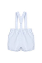 Dr. Kid Gestreepte korte broek met Bretels - Lichtblauw