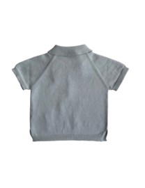 Wedoble Gebreide polo - Blauw