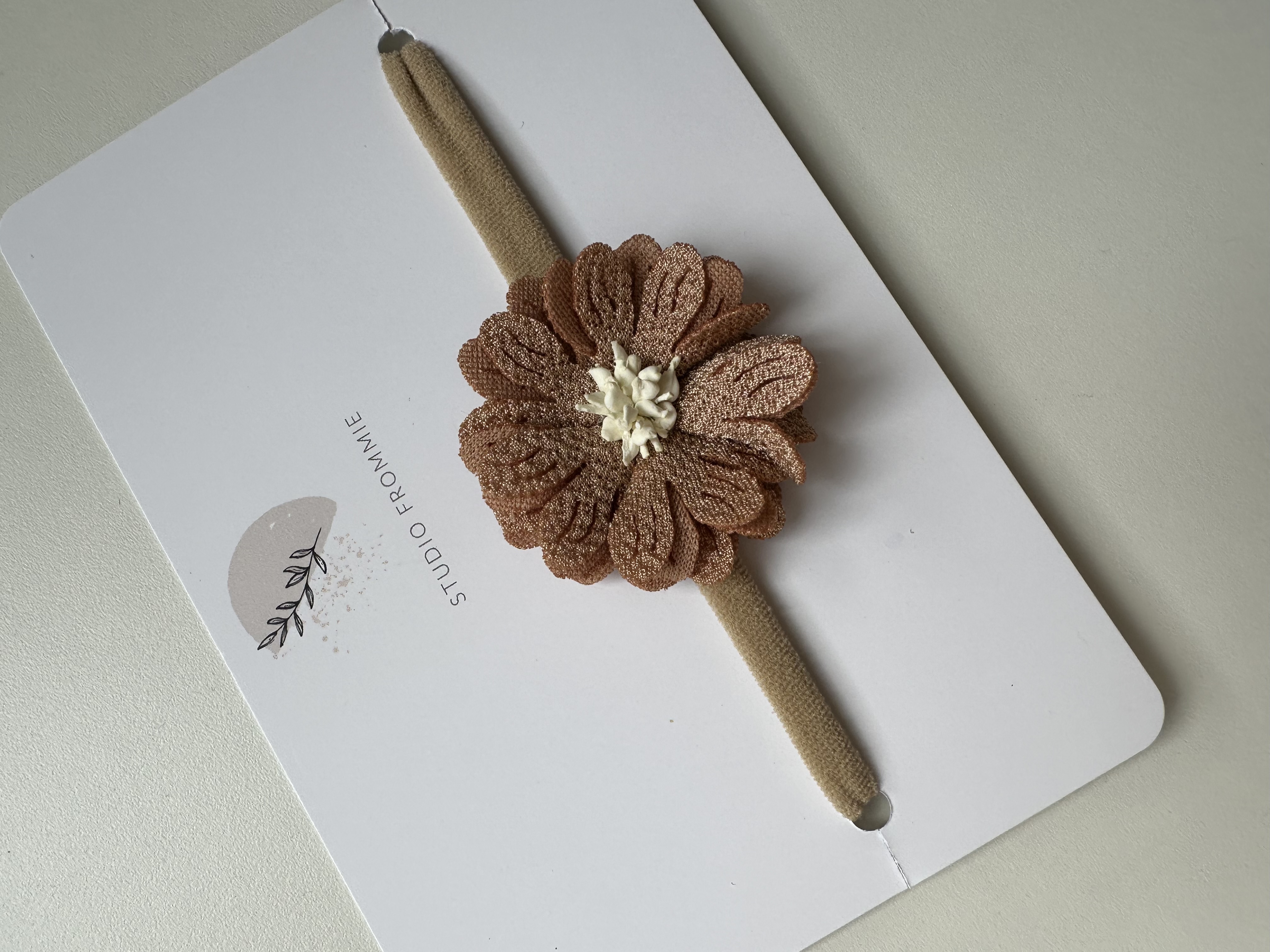 Haarband Bloem - Oudroze