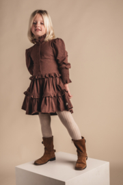 Baje Studio Jurk Moule - Copper Brown