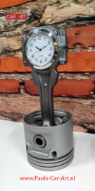 V8 Piston clock