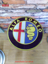 Alfa Romeo Nord Kurbelwelle tisch - ø35cm glasplatte und Alfa Romeo logo