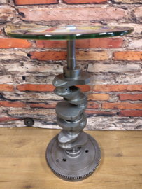 Alfa Romeo Nord Kurbelwelle tisch - ø35cm glasplatte und Alfa Romeo logo