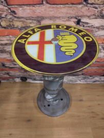 Alfa Romeo Nord Kurbelwelle tisch - ø35cm glasplatte und Alfa Romeo logo