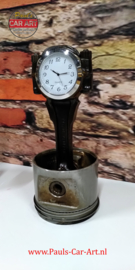 V8 Piston clock