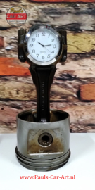 V8 Piston clock