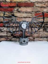 Time Flies Piston clock