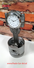 V8 Piston clock