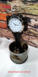 V8 Piston clock