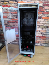 Aircraft Wine trolley serving trolley