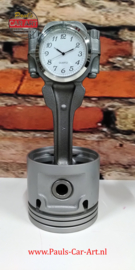 V8 Piston clock