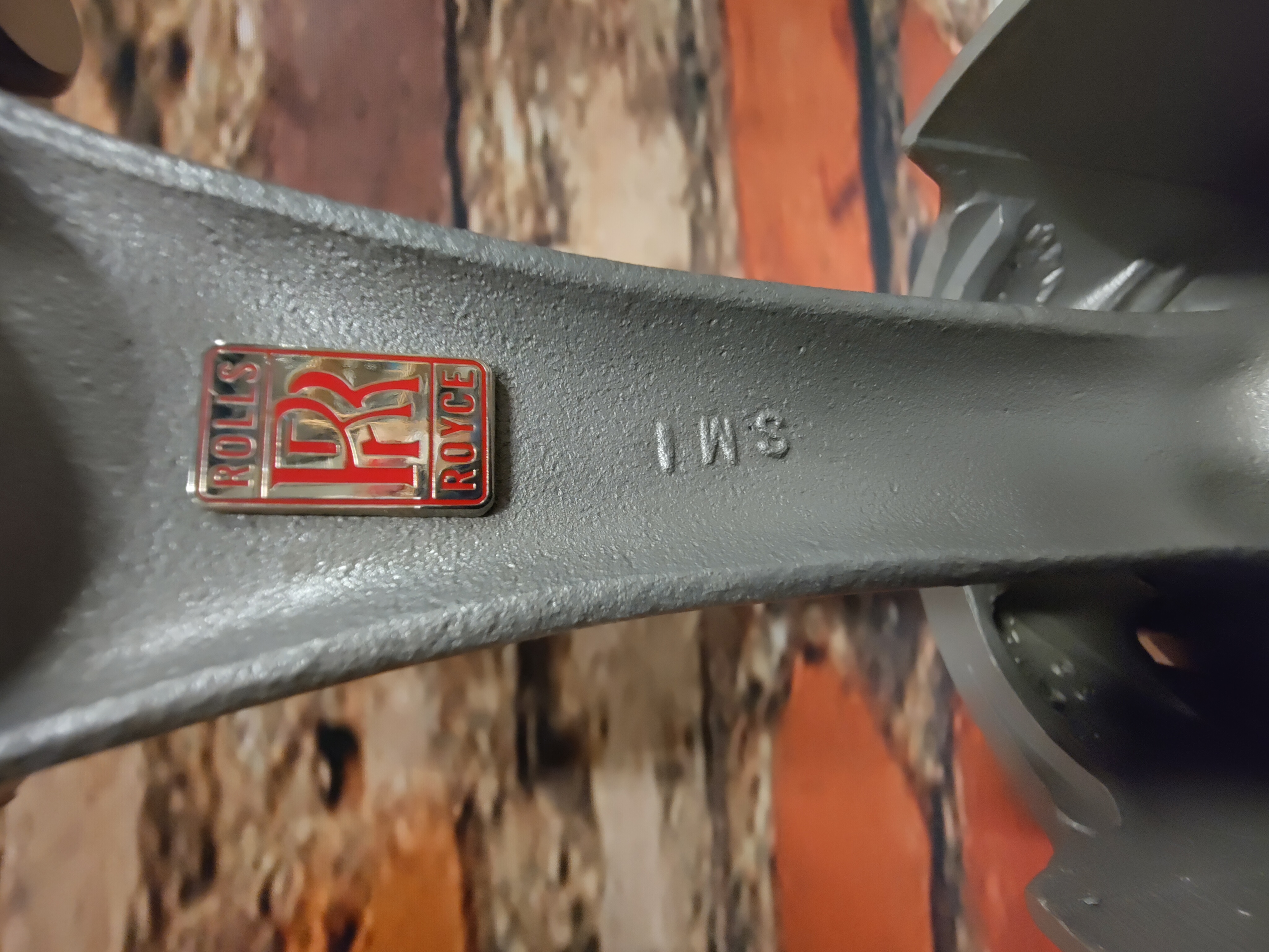 Rolls Royce V8 Piston klok