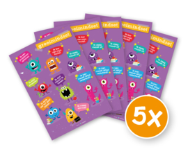 Educatieve poster, groeimindset 5x