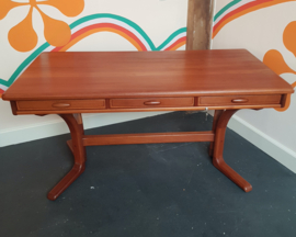 Uniek Dyrlund teak bureau (Denemarken – ’70)