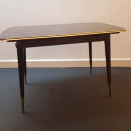 Bijzondere sixties tafel met "zijkleppen" (jaren '60)