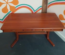 Uniek Dyrlund teak bureau (Denemarken – ’70)