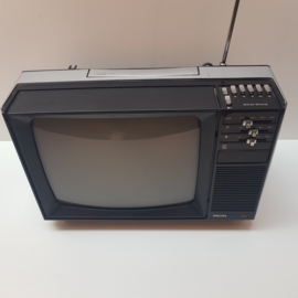 Philips portable zwart-wit televisie (NL - jaren '70)