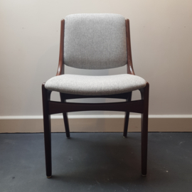 Set (4) teakhout Mahjongg stoelen (NL/Vlaardingen – ’60)