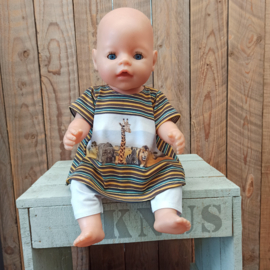 Baby-born jurk safari met legging