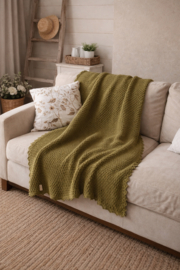 Gehaakte deken groen