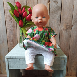 Baby-born jurkje tulpen