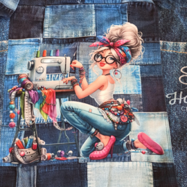 Tas-paneel fancy shopper Sew Busy