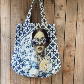 Stenzo tas Royal Delfts blauw