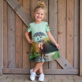 Jurk paard met plu maat 116