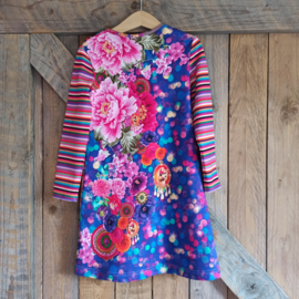 Jurk alpaca streep maat 116