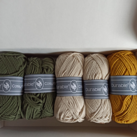 Haakpakket Zweedse wanten Olive