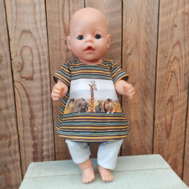 Baby-born jurk safari met legging