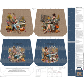 Tas-paneel Amsterdam lady